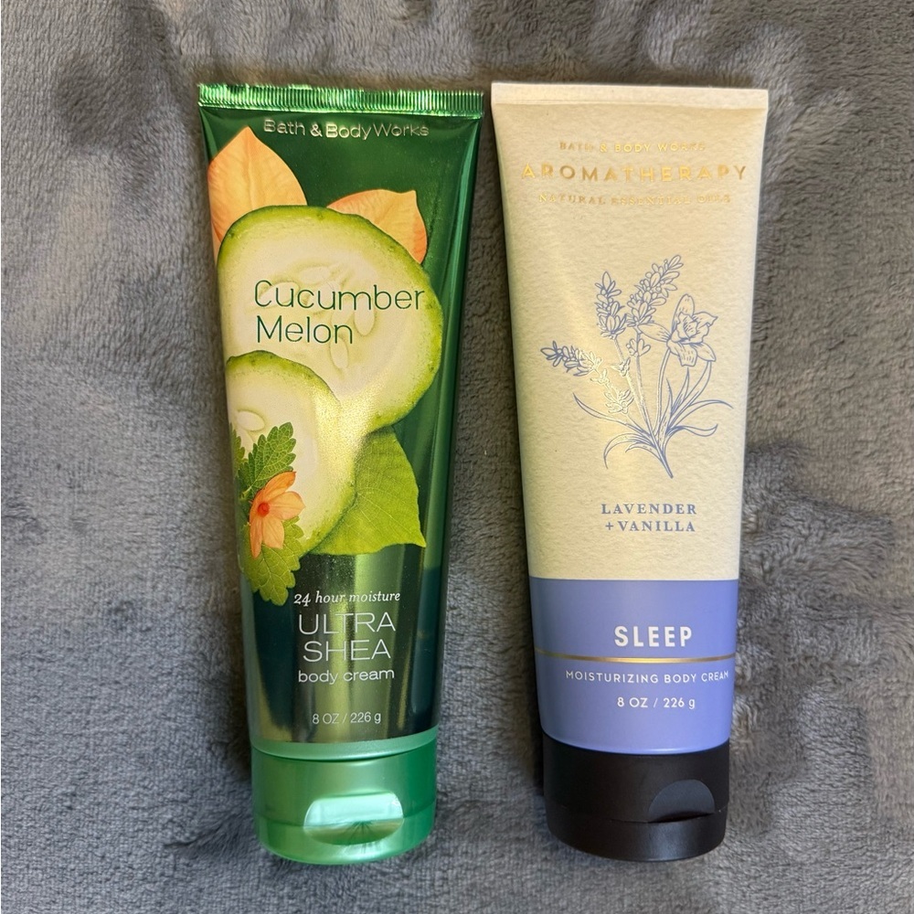 Bundle Bath & Body Works Body Cream - Cucumber Melon & Lavender Vanilla